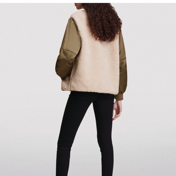 NWT All Saints Suri Bomber in Olive - Picture 2 of 9